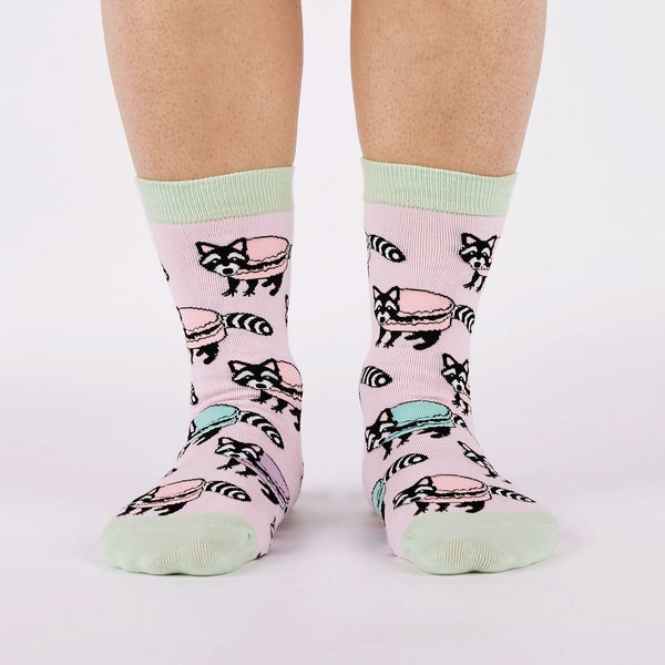 Sock It To Me Macaraccoon Crew Socks