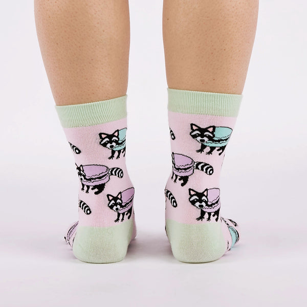 Sock It To Me Macaraccoon Crew Socks