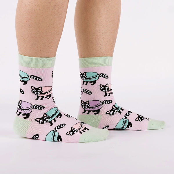 sock it to me Macaraccoon Crew Socks