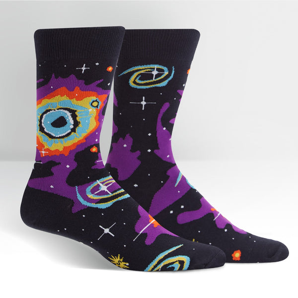 Sock It To Me Men's Helix Nebula Crew Socks