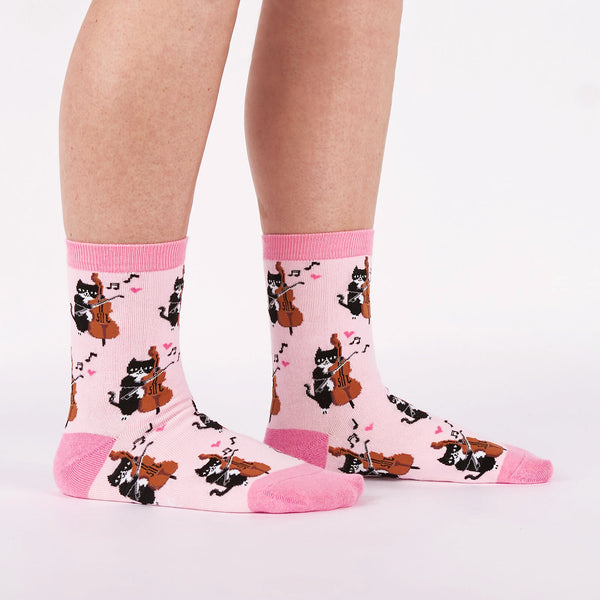 sock it to me Mewsic to My Ears Crew Socks