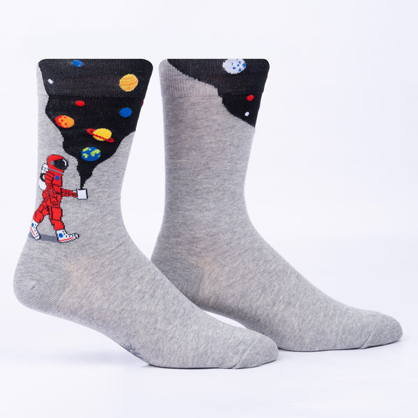 Sock It To Me Moon Walk In The Morning Crew Socks