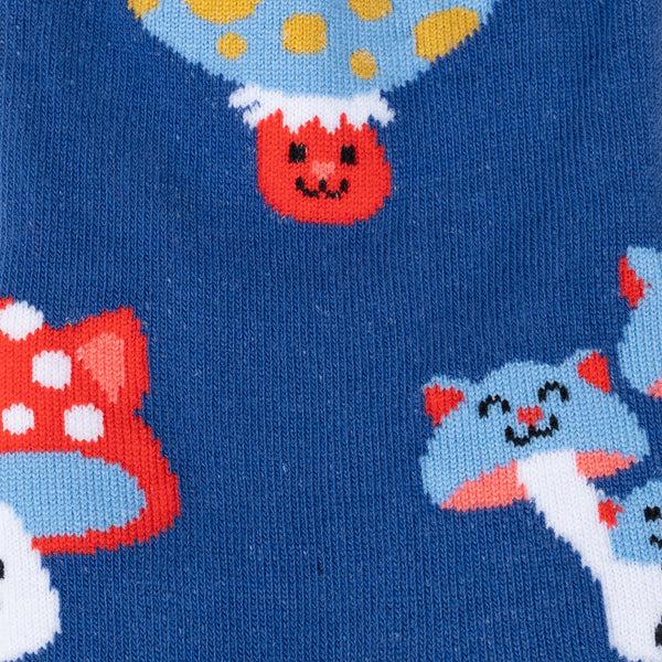 Sock It To Me Mushroom Cats Crew Socks