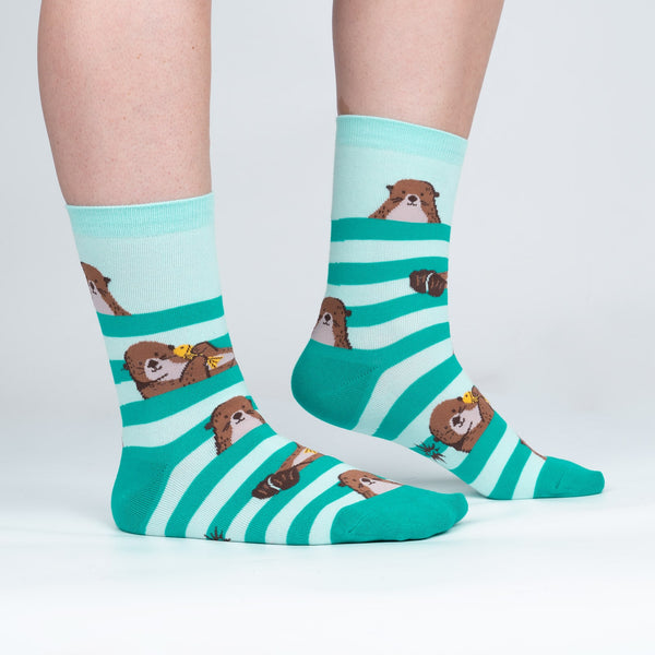 sock it to me My Otter Foot Crew Socks