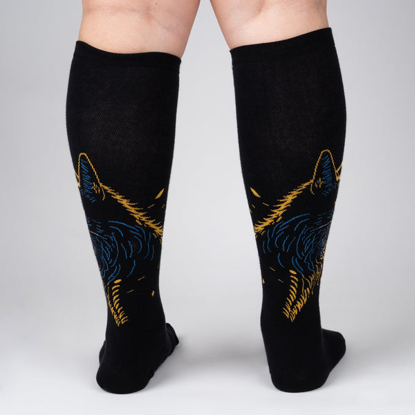 Sock It To Me Night Cat Stretch-It Knee High Socks