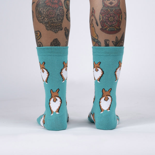 Sock It To Me Nothin' Butt Corgis Crew Socks