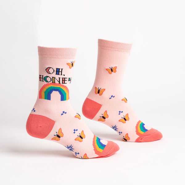 Sock It To Me Oh Honey Crew Socks