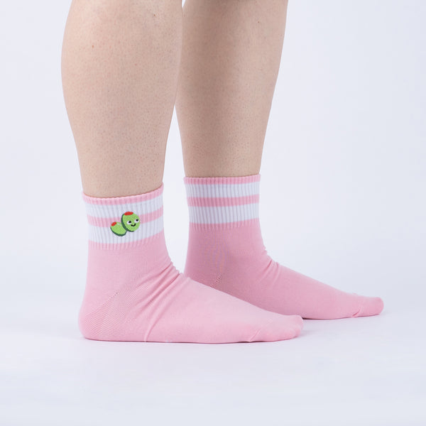 sock it to me Olive You Quarter Socks