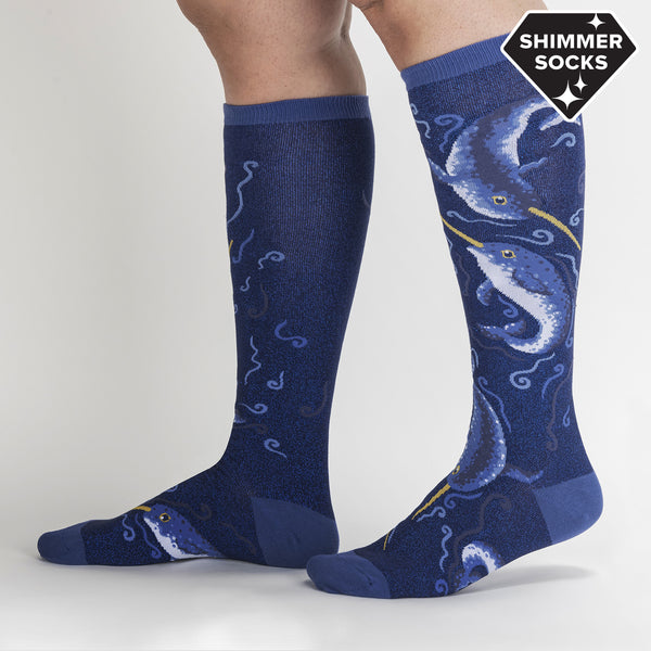 sock it to me Once Upon a Narwhal Knee High Socks