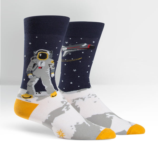 Sock It To Me One Giant Leap Men's Crew Socks