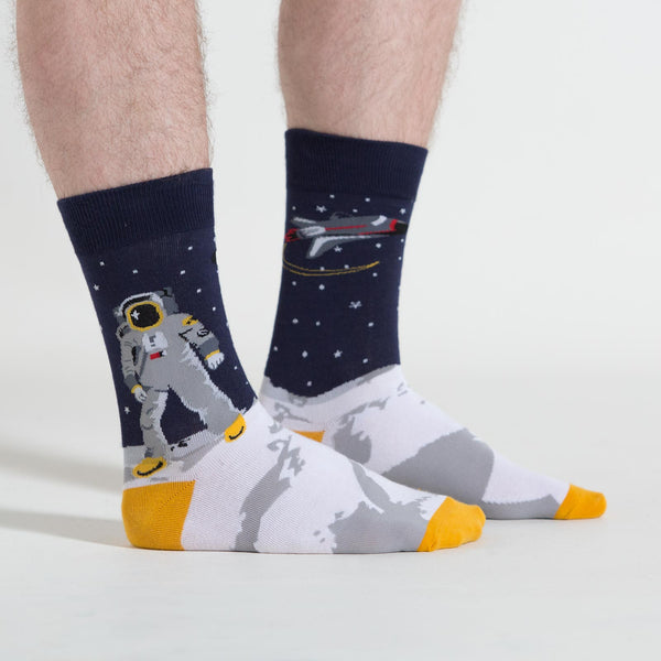 sock it to me One Giant Leap Men's Crew Socks