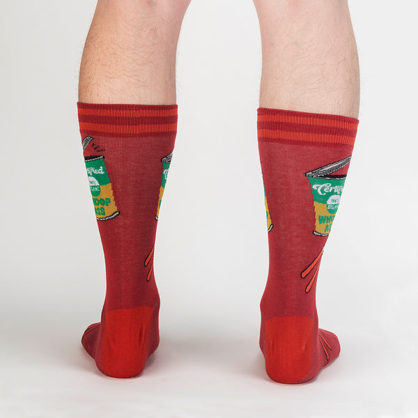 Sock It To Me Opening Up A Can Crew Socks