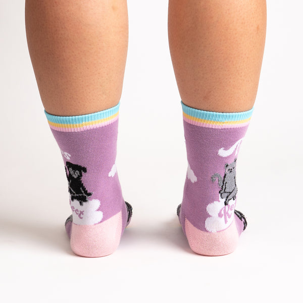Sock It To Me Paws + Reflect Crew Socks