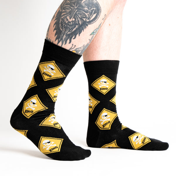 sock it to me Pirate Crossing Crew Socks