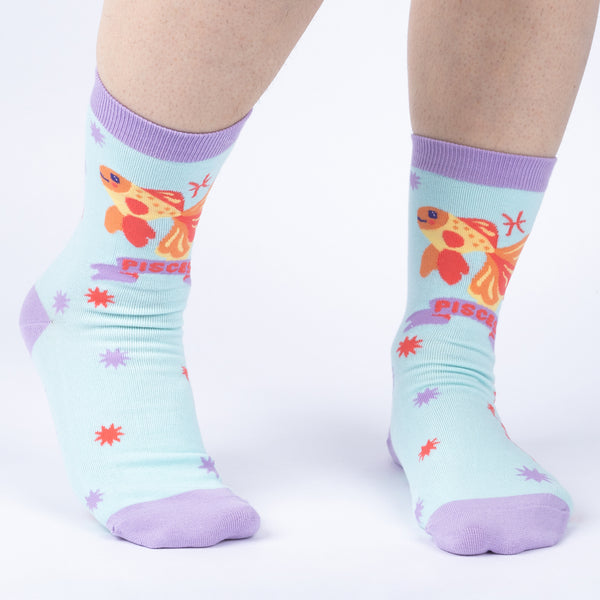 Sock It To Me Pisces Greeting Card With Socks