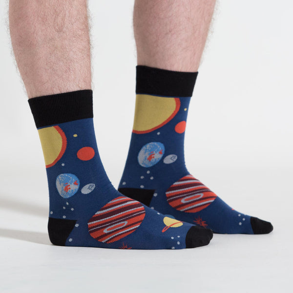 Sock It To Me Planets Men's Crew Socks