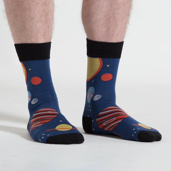 sock it to me Planets Men's Crew Socks