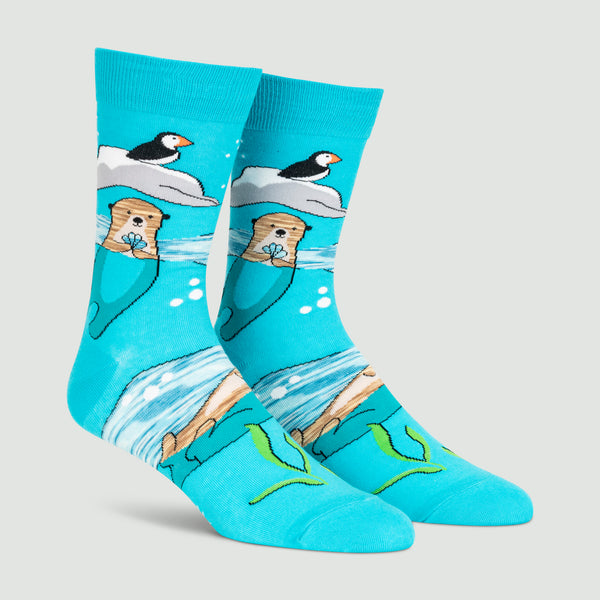 Sock It To Me Plays Well With Otters Crew Socks