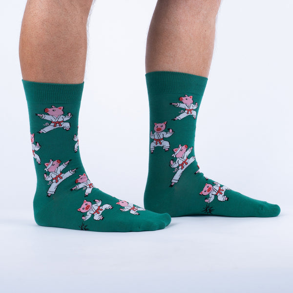sock it to me Pork Chop Crew Socks