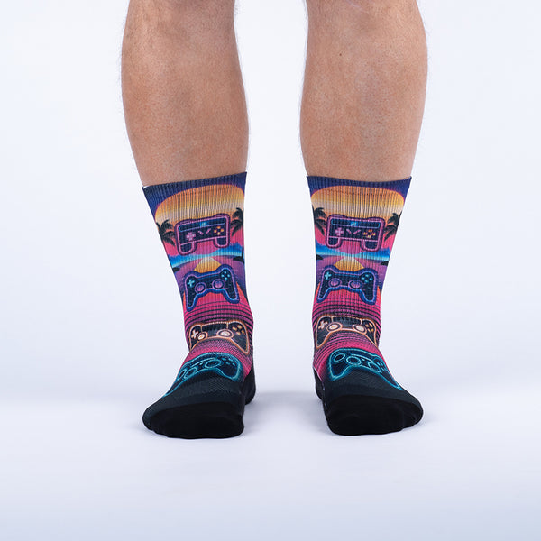 sock it to me Press Start Performance Crew Socks