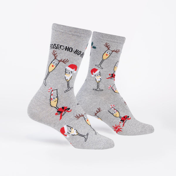 Sock It To Me Prosec-ho-ho-ho Women's Crew Socks