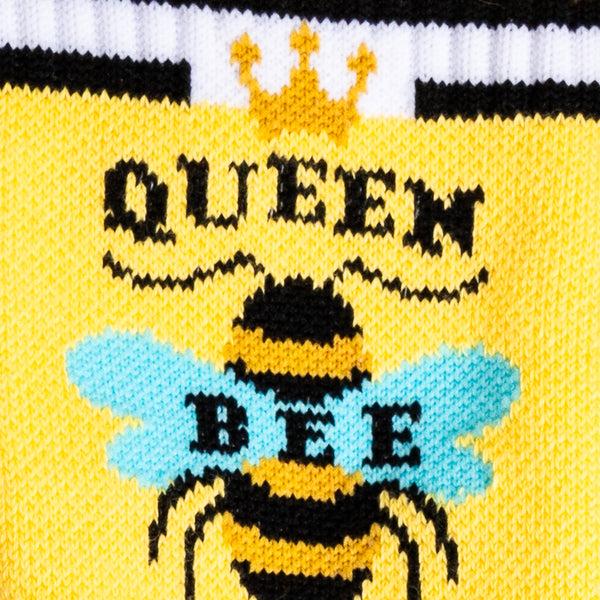Sock It To Me Queen Bee Ribbed Crew Socks