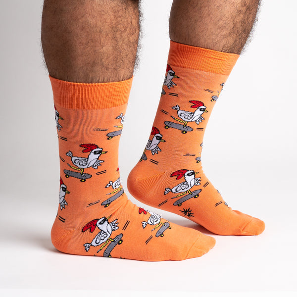 sock it to me Rad Chicken Men's Crew Socks