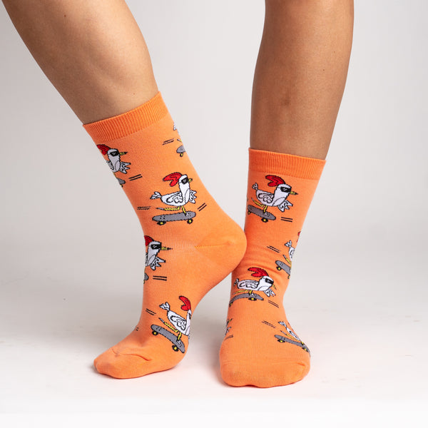 sock it to me Rad Chicken Women's Crew Socks