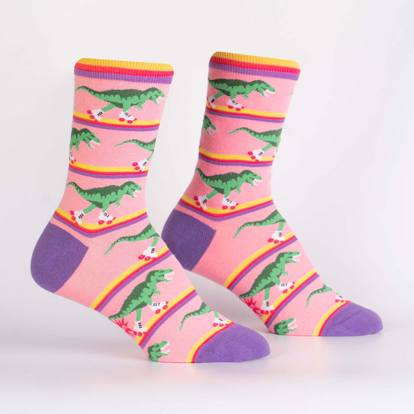 Sock It To Me Rawr-ler Rink Women's Crew Socks