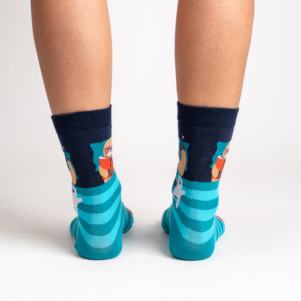 Sock It To Me Read Sleep Repeat Crew Socks