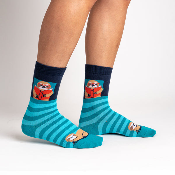 sock it to me Read Sleep Repeat Crew Socks