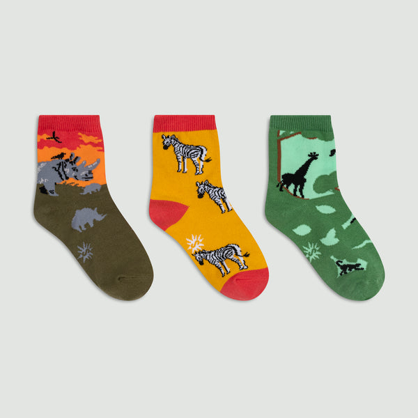sock it to me Rhino-Corn Youth Crew Socks 3-Pack
