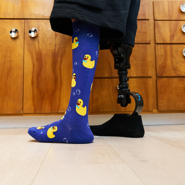 Sock It To Me Rubber Duckie Stretch-It Knee Highs
