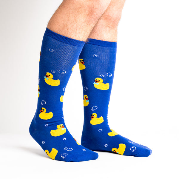 sock it to me Rubber Duckie Stretch-It Knee Highs