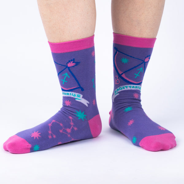 Sock It To Me Sagittarius Greeting Card With Socks