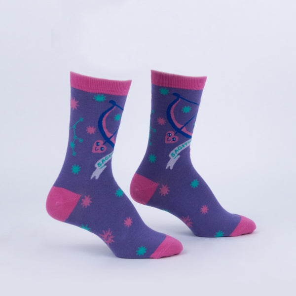 Sock It To Me Sagittarius Greeting Card With Socks