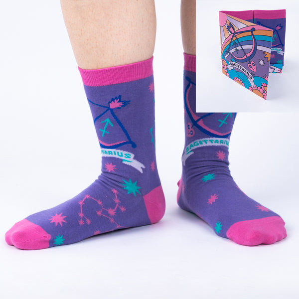 sock it to me Sagittarius Greeting Card with Socks