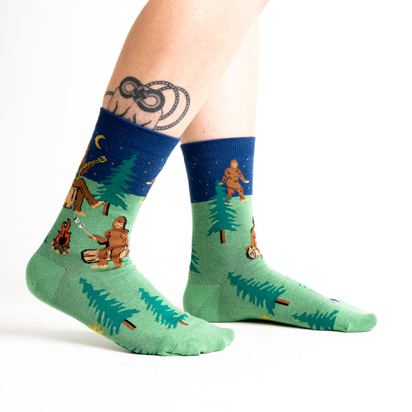 sock it to me Sasquatch Campout Crew Socks