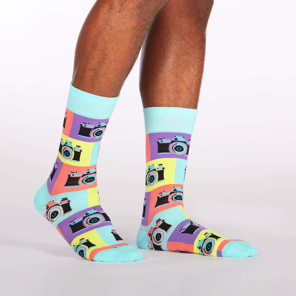 sock it to me Say Cheese Men's Crew Socks