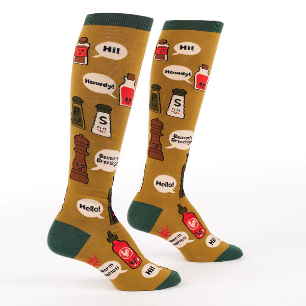 Sock It To Me Season's Greetings Knee High Socks