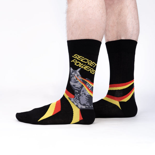 sock it to me Secret Powers Men's Crew Socks