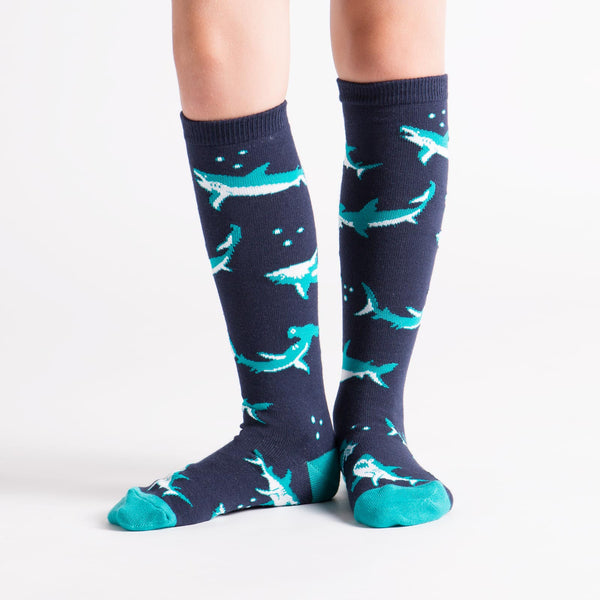sock it to me Shark Attack Junior Knee Socks