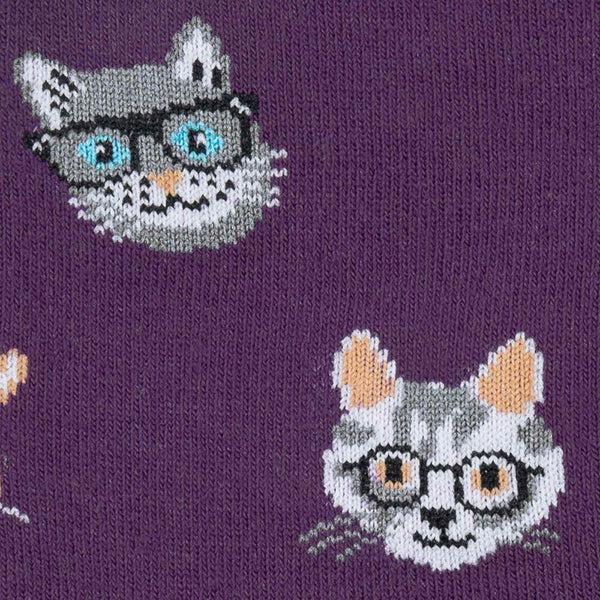 Sock It To Me Smarty Cats Crew Socks