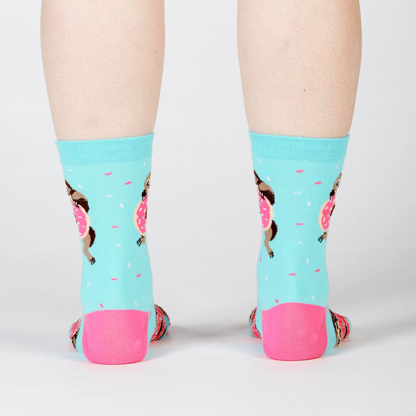 Sock It To Me Snackin' Sloth Crew Socks