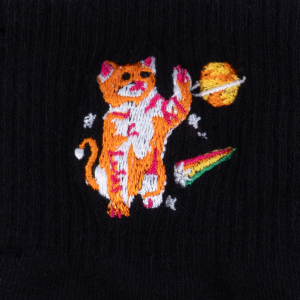 Sock It To Me Space Cats Quarter Socks