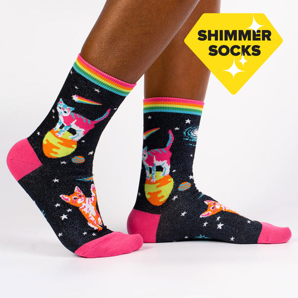 sock it to me Space Cats Women's Crew Socks