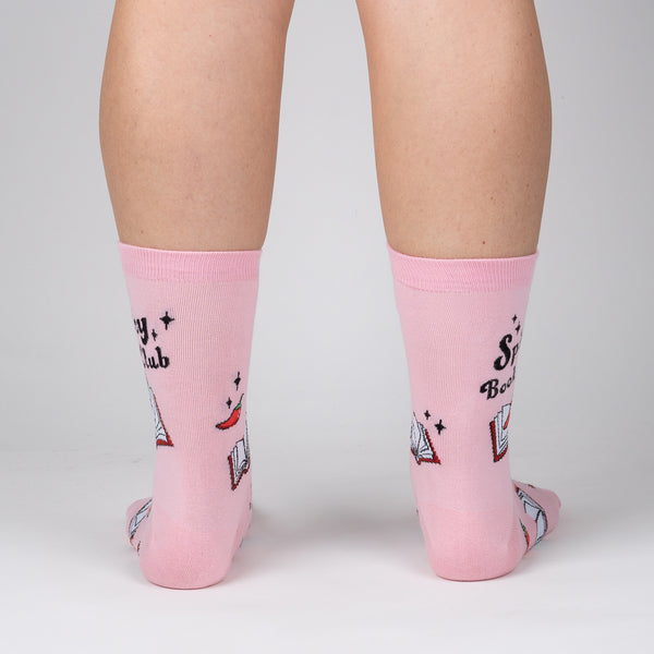 Sock It To Me Spicy Book Club Crew Socks