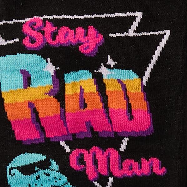 Sock It To Me Stay Rad Man Crew Socks
