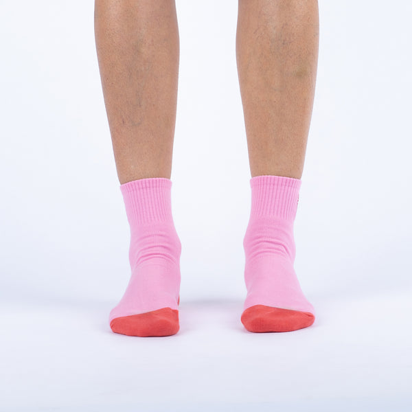Sock It To Me Strawberry Cat Quarter Socks