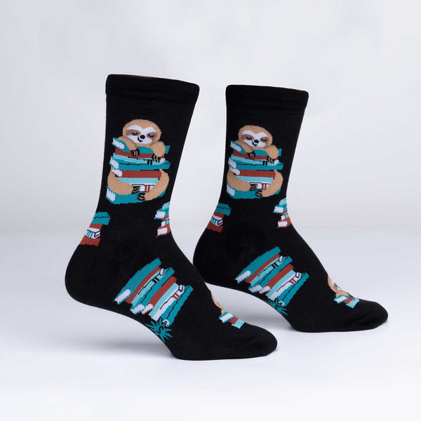 Sock It To Me Study Hall Sloth Crew Socks